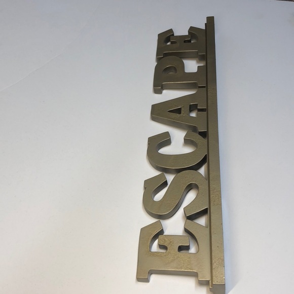 SOLD Vintage “Escape” Vacation Decor - Picture 2 of 5